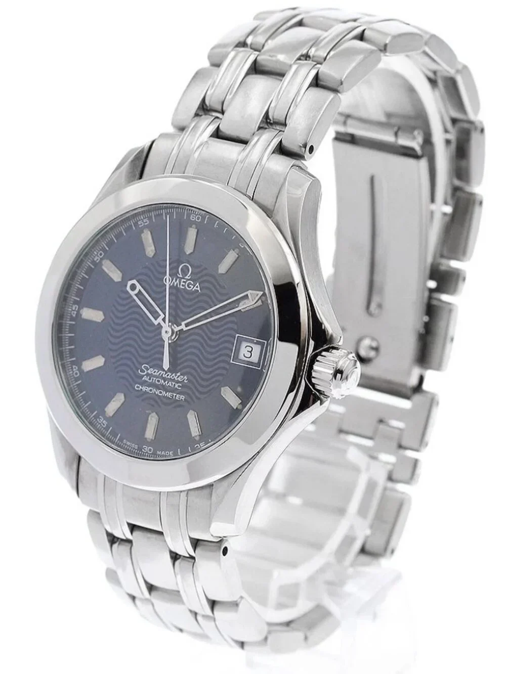 OMEGA Seamaster120 2501.81 Chronometer Navy Dial Automatic Men's Watch_935859
